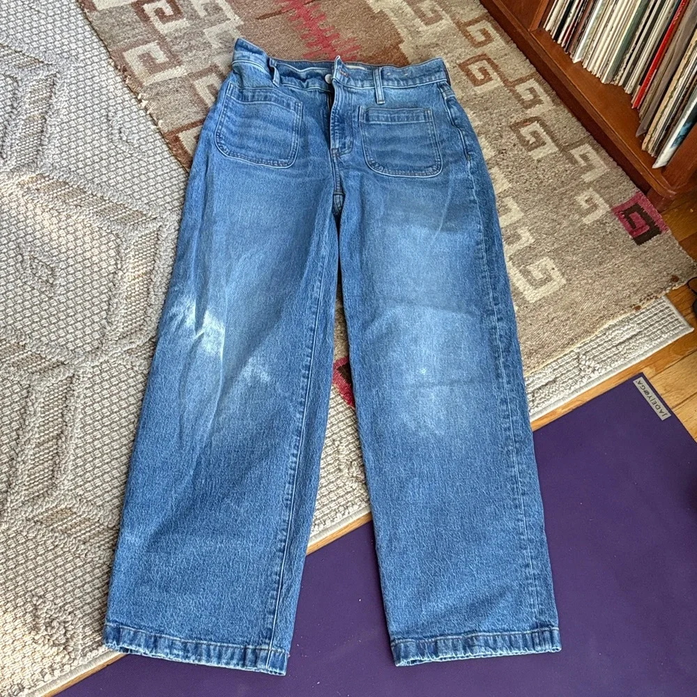 Madewell Emmett Wide leg jeans, patch pockets, size 27 - Picture 4 of 9